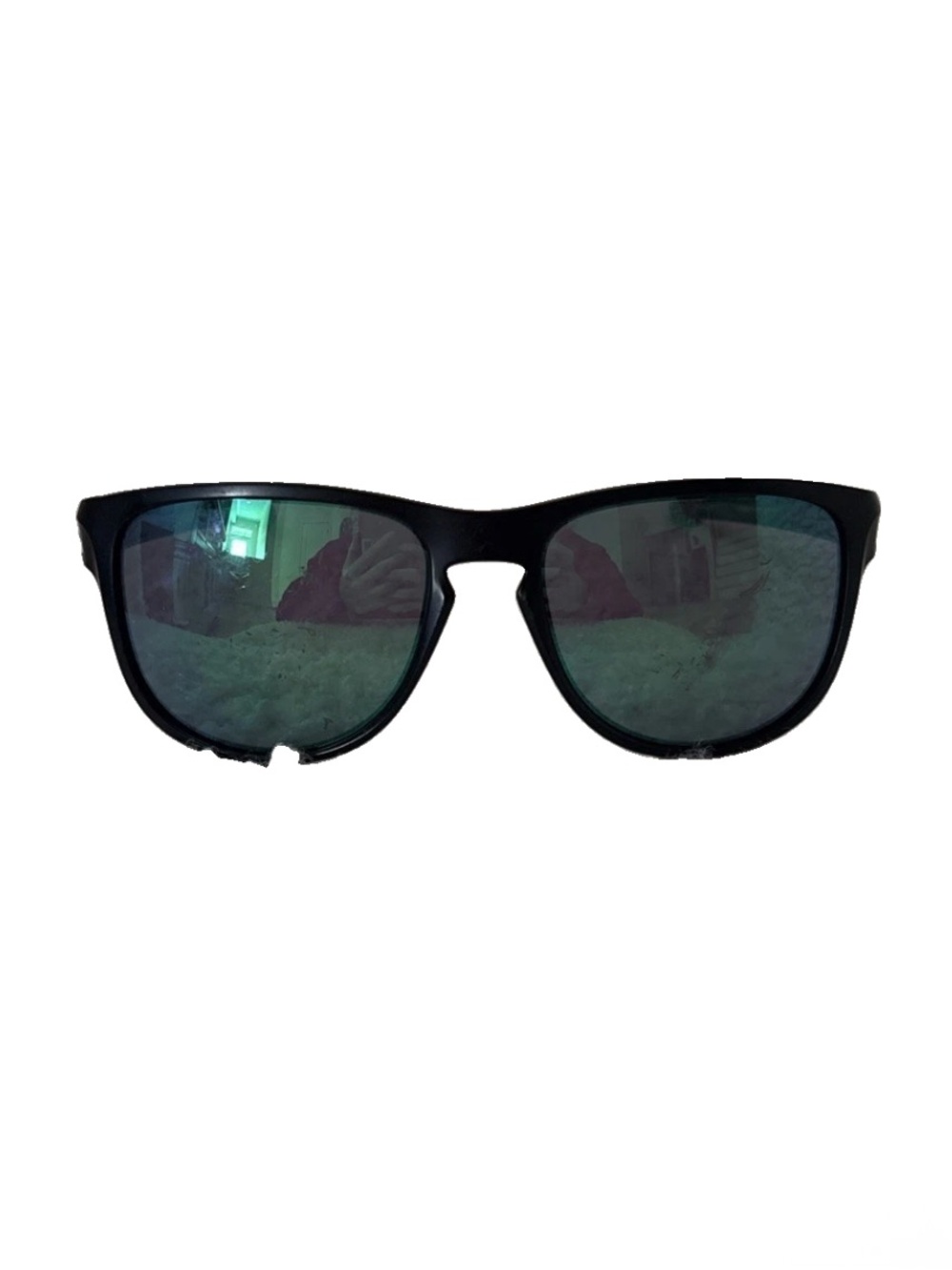 Vintage Oakley Sunglasses R OO9342-1657 Black Green